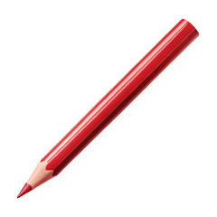 red pencil isolated on white