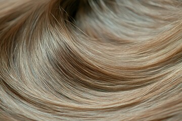 Naklejka premium Swirling Light Brown Hair Abstract Texture Background