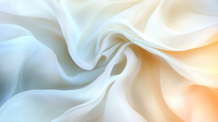 Fototapeta premium Soft, flowing fabric with subtle color gradients