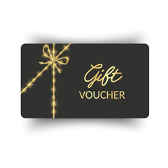Gift vouchers with ribbons. Elegant template for a festive gift card, coupon and certificate. Discount Coupon Template Vector Illustration