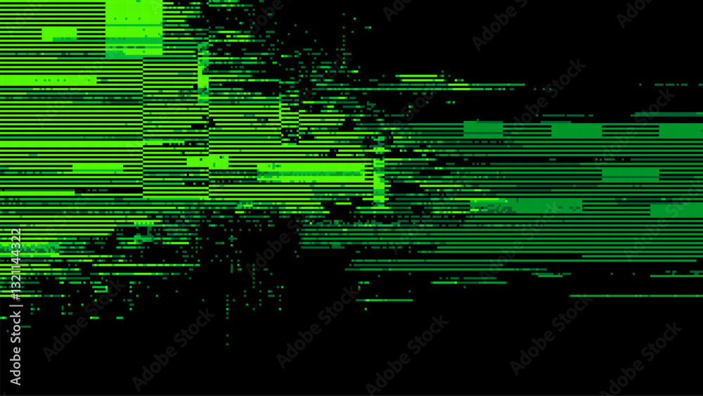 Poster Abstract glitch effect background. digital art. pixel glitch texture. Data visualization concept. digital distortion and noise effect. banner or poster. Vector Illustration.
