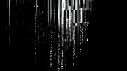Obraz premium Abstract glitch effect background. digital art. pixel glitch texture. Data visualization concept. digital distortion and noise effect. banner or poster. Vector Illustration.