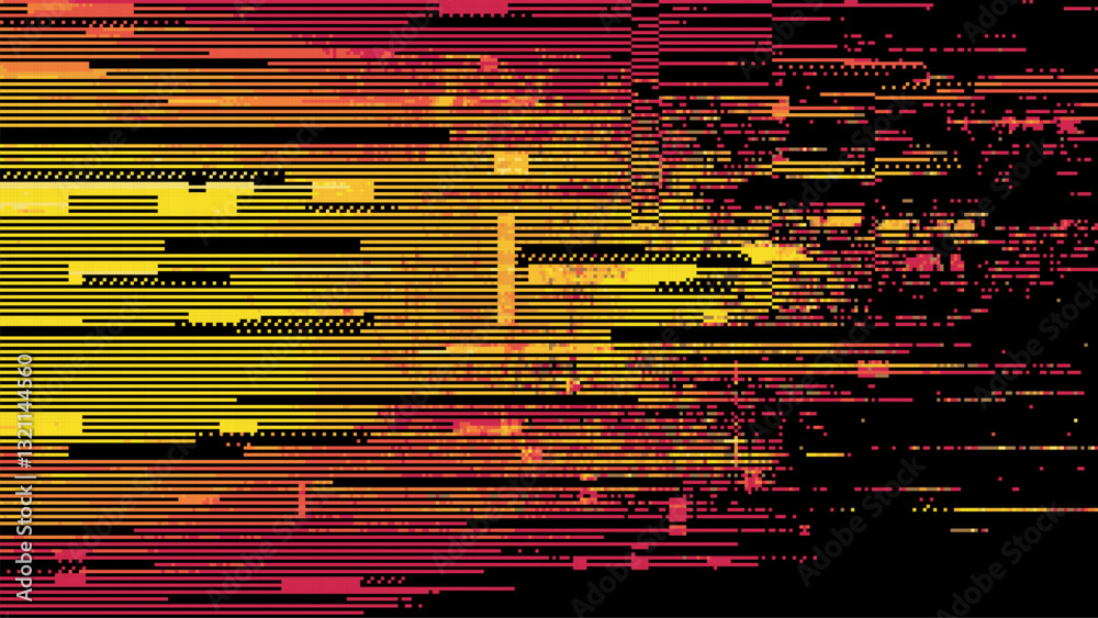 Poster Abstract glitch effect background. digital art. pixel glitch texture. Data visualization concept. digital distortion and noise effect. banner or poster. Vector Illustration.