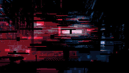 Abstract glitch effect background. digital art. pixel glitch texture. digital distortion and noise effect. Data visualization concept. banner or poster. Vector Illustration.