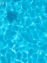 Obraz premium water caustic texture overlay. rippled water shadow effect. abstract wave textured background. clear, clean, and shiny natural water surface.