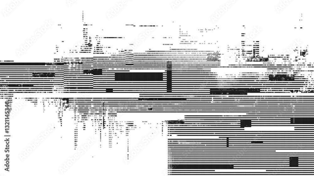 Poster Abstract glitch effect background. digital art. pixel glitch texture. digital distortion and noise effect. Data visualization concept. banner or poster. Vector Illustration.