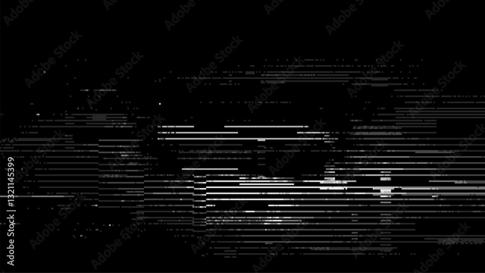 Poster Abstract glitch effect background. digital art. pixel glitch texture. digital distortion and noise effect. Data visualization concept. banner or poster. Vector Illustration.