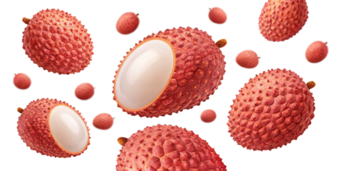 seamless pattern with red and yellow balls, fruit, lychee, food, litchi, tropical, isolated, fresh, lichi, sweet, exotic, red, healthy, white, ripe, lichee, juicy, closeup, litchee, lechee, delicious,