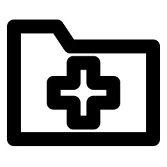 Obraz premium Folder regular icon