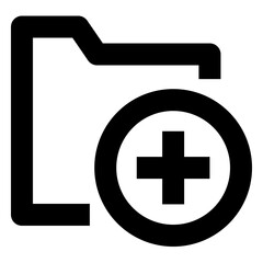 Fototapeta premium Folder regular icon