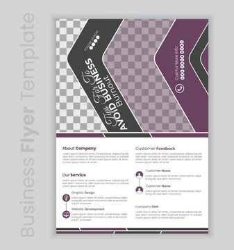 Corporate Business Flyer And Leaflet Design template