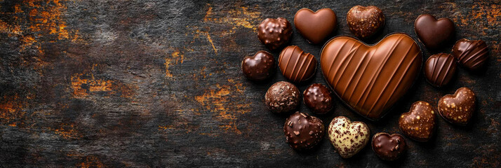 Valentine's Indulgence: Heart Shaped Chocolate Arrangement for Sweetest Day