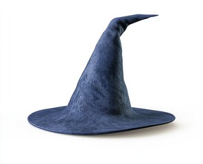 Dark blue pointed witch hat
