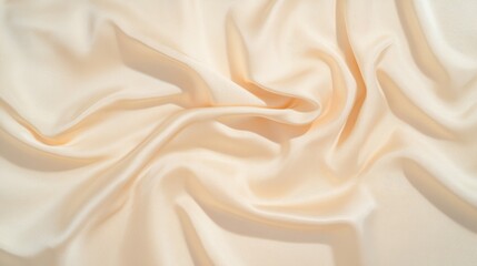 Fototapeta premium Soft, luxurious fabric with gentle folds and waves creates an el