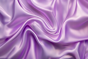 Obraz premium Flowing purple silk fabric, soft texture and lighting. AI generated