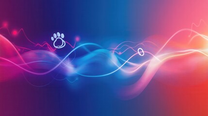 Dynamic gradient veterinary emergency backdrop featuring smooth transitions and medical symbols for animal care