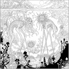 The images may seem a bit unsettling at first, but that's okay. They reflect the sometimes-challenging nature of anxiety. But by coloring, you're not just filling in lines; you're bringing light to th