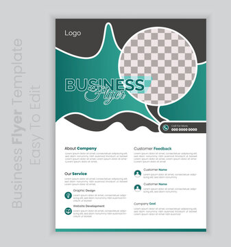 Corporate Business Flyer And Leaflet Design template