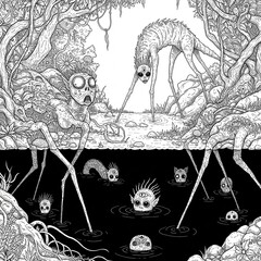 The images may seem a bit unsettling at first, but that's okay. They reflect the sometimes-challenging nature of anxiety. But by coloring, you're not just filling in lines; you're bringing light to th