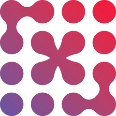 Metaball gradient neon shapes