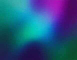 Fond abstrait granuleux – Dégradé coloré bruité en violet, vert et bleu