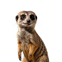 meerkat looking up. meerkat on a transparent background