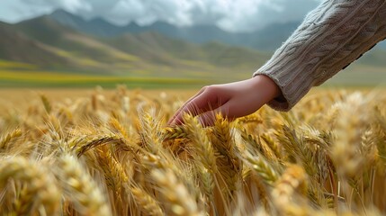 wheat in the hand