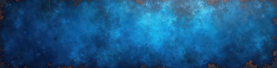 Obraz premium Abstract blue metallic backdrop, oxidized steel tones, photography, modern