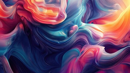 Vibrant abstract swirl of colors creating a mesmerizing visual effect, evoking energy and creativity