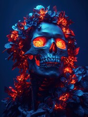 Glowing Reaper in Bioluminescent Nightshade