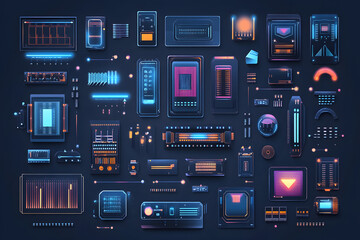 Exploring Futuristic Tech Interfaces: A Visual Guide to UI Designs