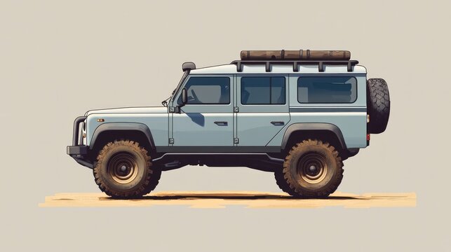 Off-road vehicle illustration