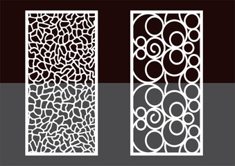 Kitchen and Hall Jali geometric CNC jaali pattern for laser cutting and interior designing vector graphics