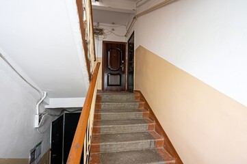 interior apartment room stairs, steps staircase inside house