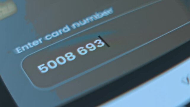 Enter Card number for validating card