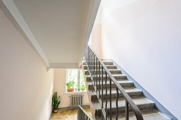 interior apartment room stairs, steps staircase inside house