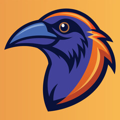 Obraz premium Ravana Head Mascot Logo Fierce Vector Design