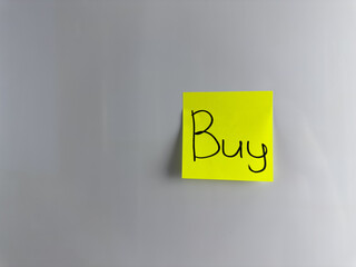 Concept of purchase with the word Buy