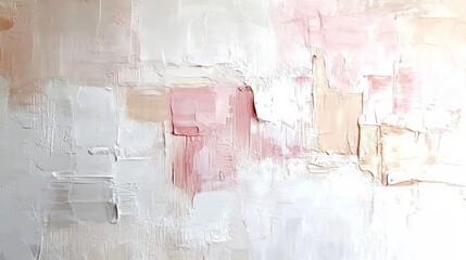 an abstract art in pastel color and textured surface.