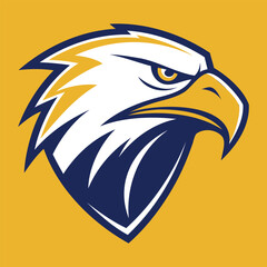 Obraz premium Falcon Head Mascot Logo Powerful and Modern Design