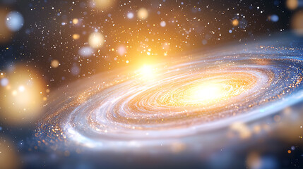 Exploring the cosmic dance of galaxies in the universe space digital art stellar environment wide view astronomy concept