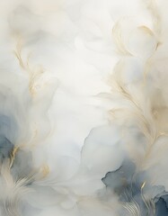  Subdued Watercolor Wash Texture with Expansive White Background