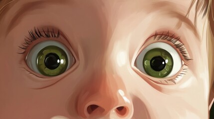 Curious Baby Eyes with Soft Background Blur