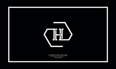 Alphabet letters H or HH logo vector icon