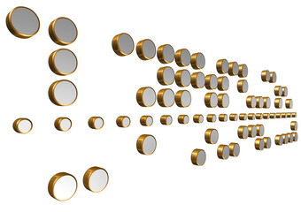 walec, kropka, podkładka, kod, sterowanie