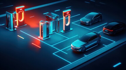 Futuristic Self-Sustaining EV Charging Hub Concept