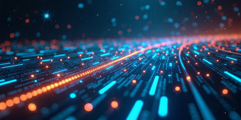 Obraz premium abstract blue lights