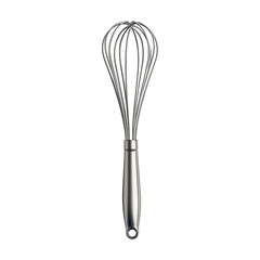 Stainless Steel Egg Beater Bakeware Tool on Transparent Background - Ai Generated