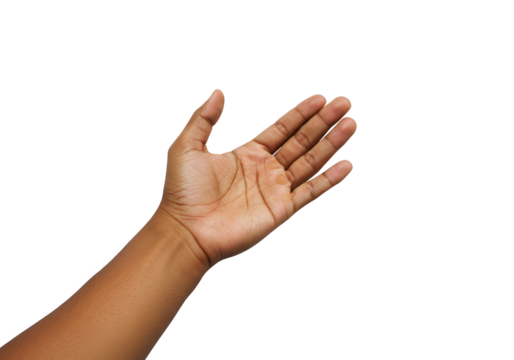 Hand Reaching Out Isolated on Transparent Background Concept of Giving Help