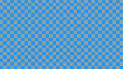 Chessboard with very small squares background. Blue gray checkered colors. Repeating texture, illustration, repeating checkered background
